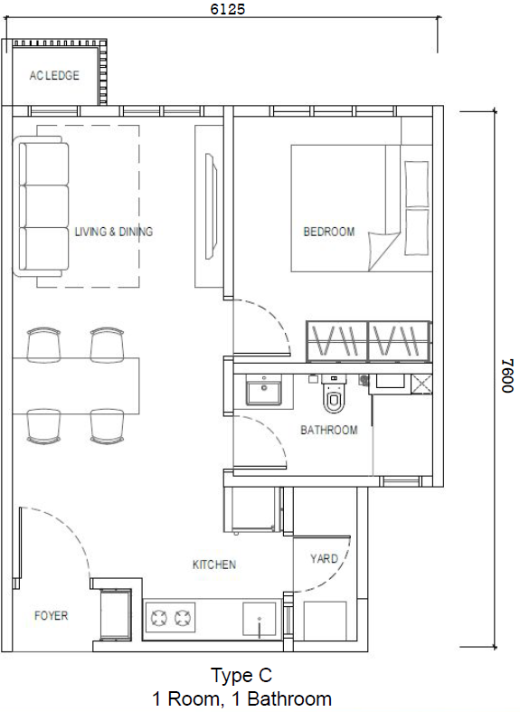 One bedroom Exsim