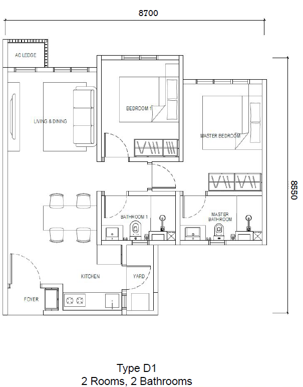 2Bedroom Exsim