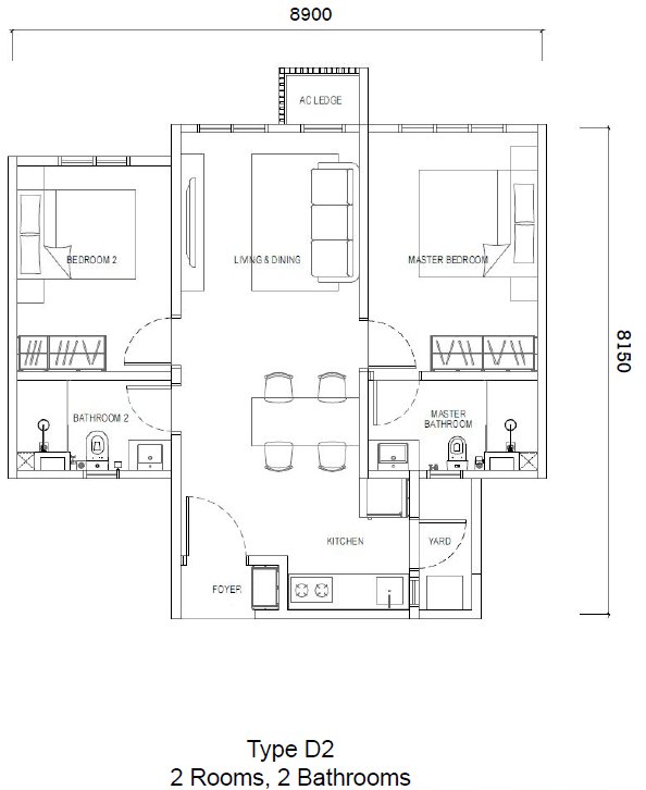 2bedroom Exsim