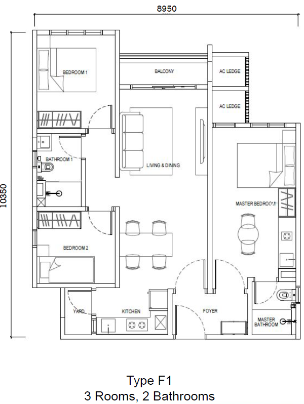 3Bedroom Dualkey Exsim